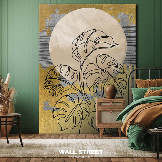 Фотообои в интерьере артикул Gold Set 3, GOLD SET, Wall street