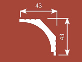 Артикул KX016, 43Х43, Потолочные карнизы, Cosca в текстуре, фото 2