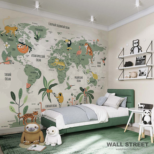 Фотообои в интерьере артикул Travel Kids 25, TRAVEL KIDS, Wall street