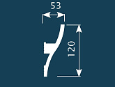 Артикул KX002, 120Х53, Потолочные карнизы, Cosca в текстуре, фото 1